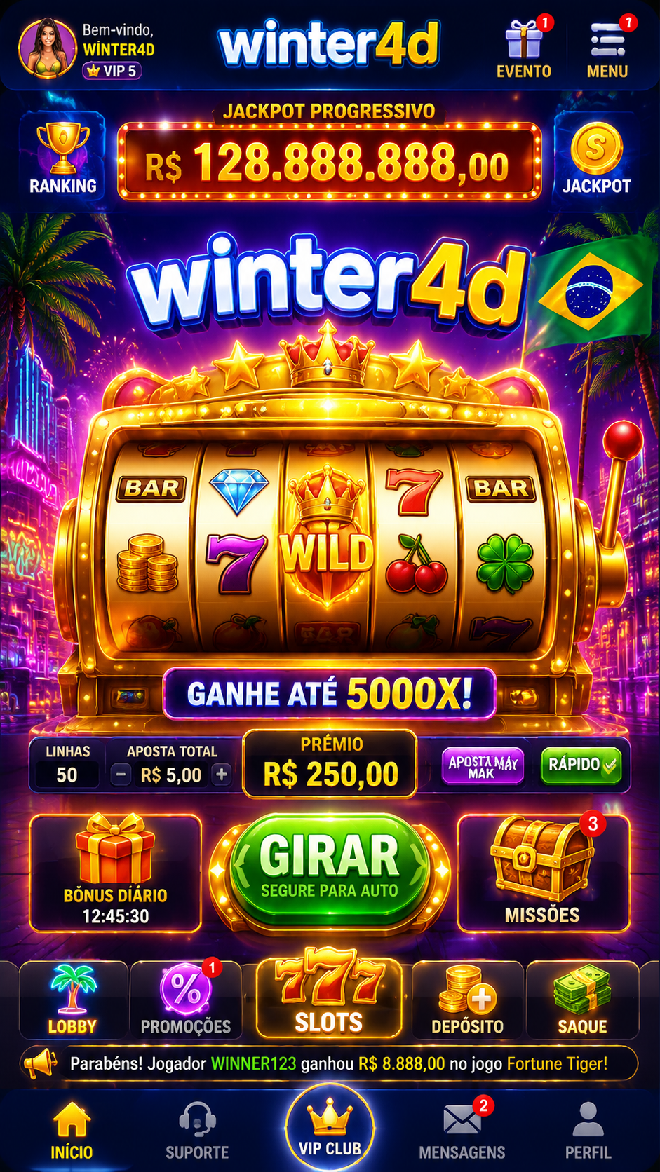 Screenshot Winter4D APK 4.0.5 - Slot Seru, Cepat, dan Responsif