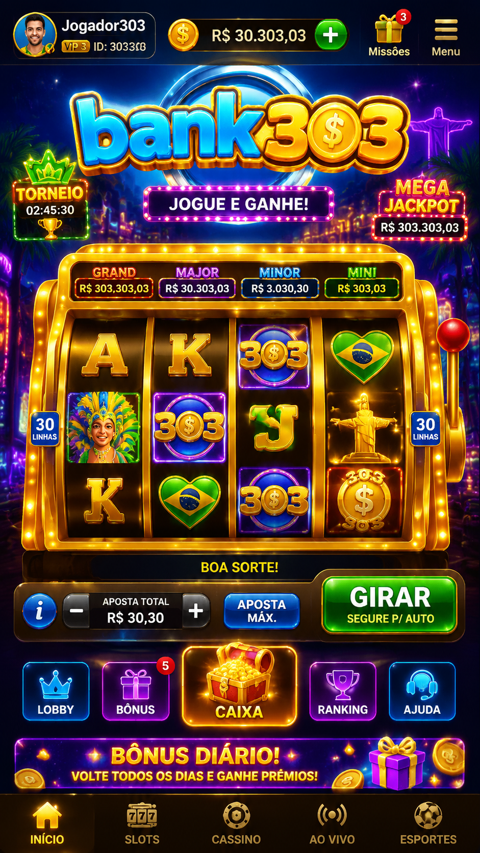Screenshot Bank303 APK: Slot Online Seru dengan Bonus Menarik