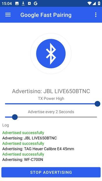 Screenshot Bluetooth LE Spam APK v1.0.8