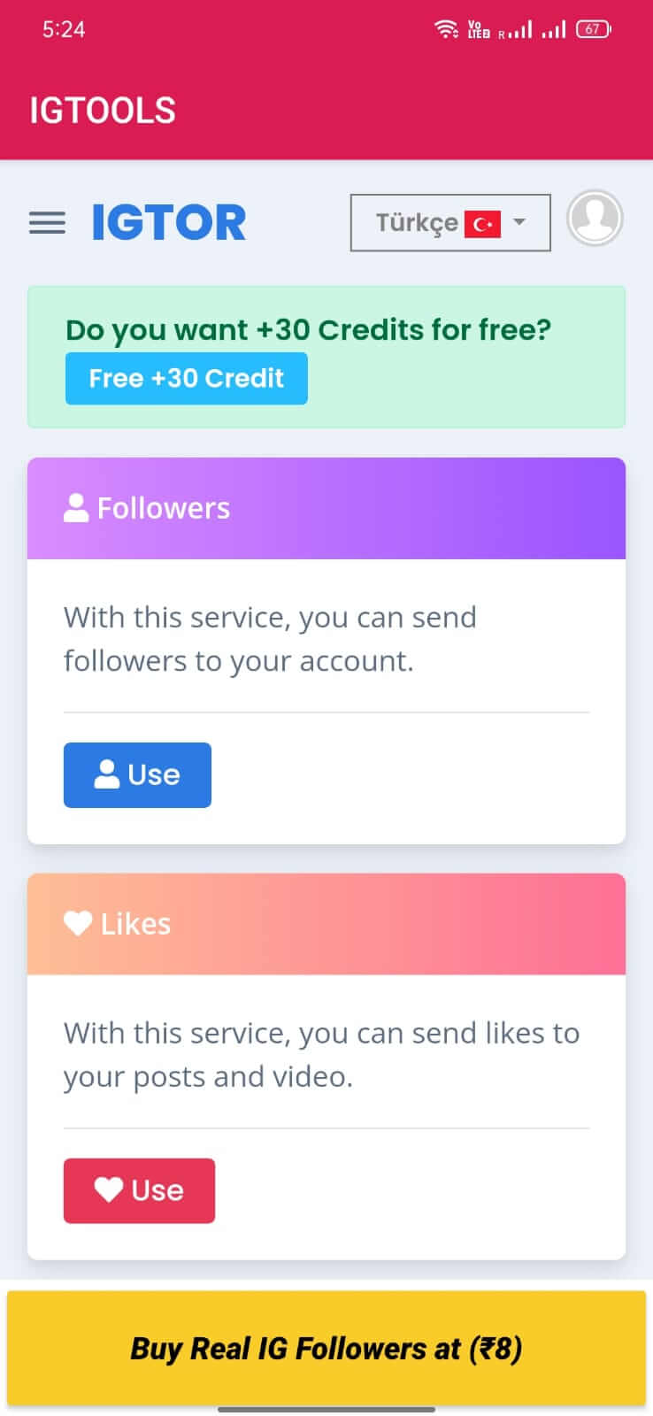 Screenshot IGTools APK v9S untuk Instagram