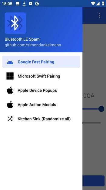 Screenshot Bluetooth LE Spam APK v1.0.8
