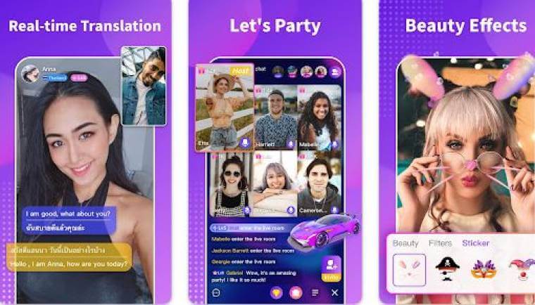 Screenshot Chamet APK v4.4.2 untuk Chat dan Video Call