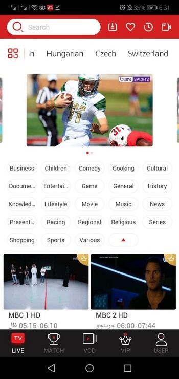 Screenshot F.Tv APK untuk Android: Streaming Live TV dan Video On-Demand