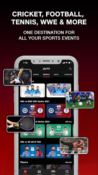 Screenshot JioTV APK v7.1.7